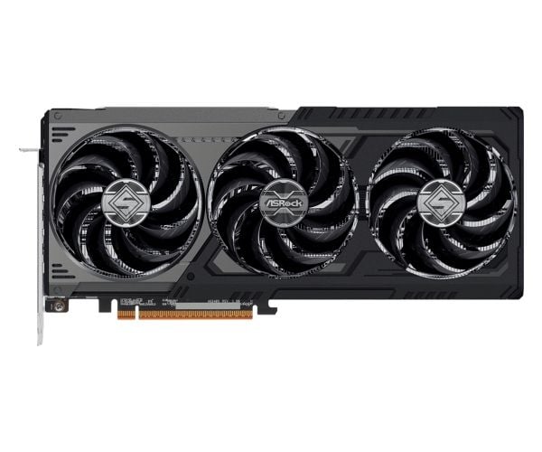 ASRock Steel Legend Radeon RX 9070 XT Dark 16GB - Grafikkort - Radeon RX 9070 XT - 16 GB GDDR6 - PCIe 5.0 x16 - 3 x DisplayPort, HDMI - boks