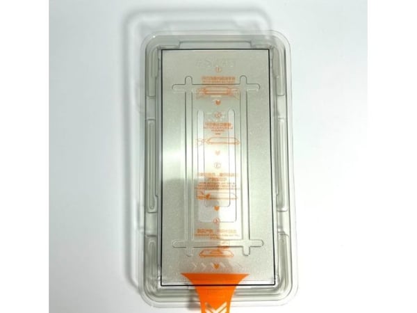 eSTUFF - Skärmskydd för mobiltelefon - with single use installation frame - glas - ramfärg svart (paket om 50) - för Samsung Galaxy A26