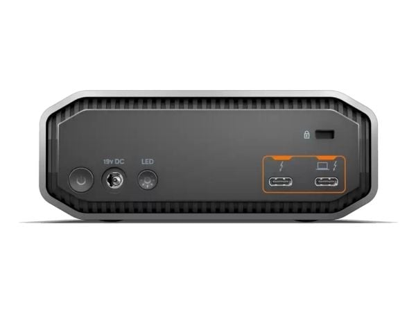 SanDisk Professional G-DRIVE PROJECT - Harddiskarray - 26 TB - 1 brønner - HDD 26 TB x 1 - Thunderbolt 3, USB-C 3.2 Gen 2 (ekstern)
