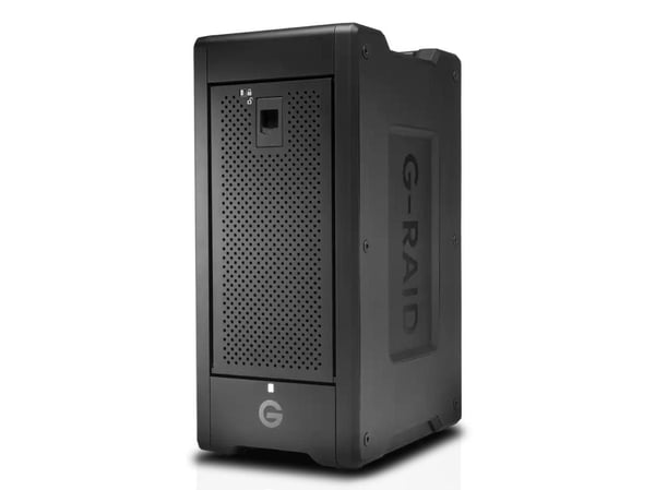 SanDisk Professional G-RAID SHUTTLE 8 - Harddiskarray - 208 TB - 8 brønner - HDD 208 TB x 8 - Thunderbolt 3, USB-C 3.2 Gen 2 (ekstern)