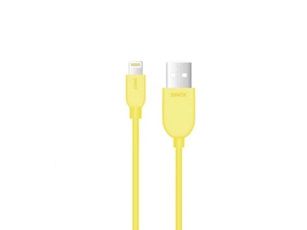 Sinox i-Media - Lightning-kabel - USB hann til Lightning hann - 2 m - gul