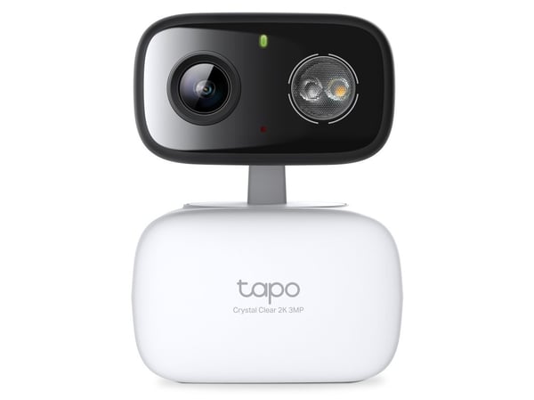 TP-Link Tapo C216, IP-sikkerhetskamera, Innendørs, Ledning & Trådløs, Amazon Alexa & Google Assistant, Tak/vegg/skrivebord, Hvit
