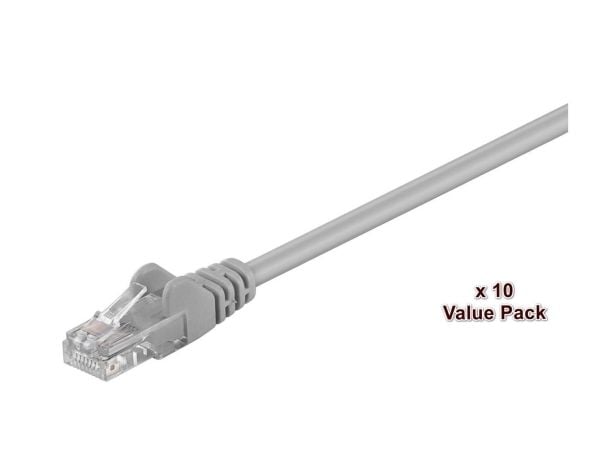 MicroConnect - Patch-kabel - RJ-45 (hane) till RJ-45 (hane) - 2 m - 4.5 mm - U/UTP, oskärmad - CAT 5e - rund, hakfri, tvinnad - grå, lavendel (pake...