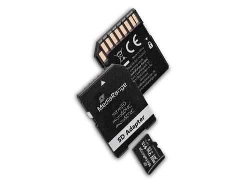 MediaRange SD MicroSD-kortti 512GB UHS-1 Cl.10 sis. sovittimen