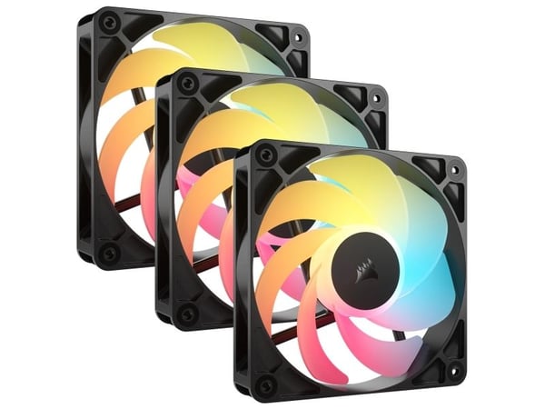 CORSAIR RS120-R ARGB 120mm Fan Triple Pack, BLK