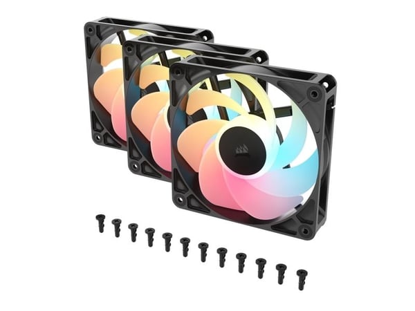 CORSAIR RS120-R ARGB 120mm Fan Triple Pack, BLK