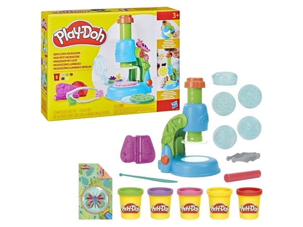 Play-Doh Light & Look mikroskop leksesett