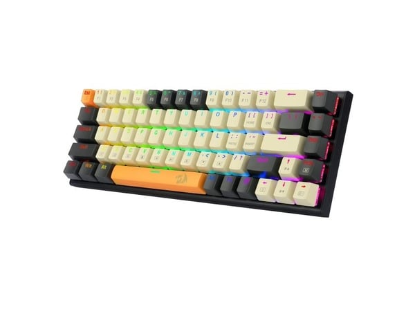 REDRAGON K633CGO-RGB Ryze, Kabel, USB, Mekaniska tangentbrytare, Svart, Vit