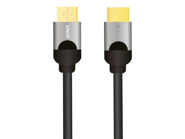 Sinox ULTRAHD - High Speed - HDMI-kabel med Ethernet - HDMI hann til HDMI hann - 1 m - svart - støtte for 8K UHD (7680 x 4320)