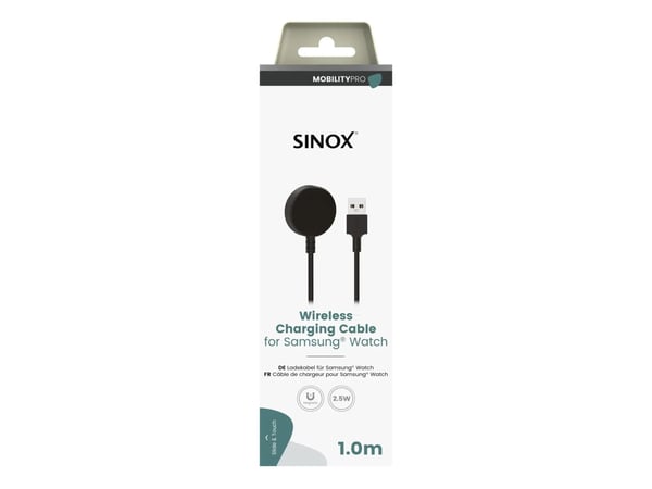 Sinox SXI08950, Watch charging cable, Apple, Apple Watch, 1000 mm, 1 stykker