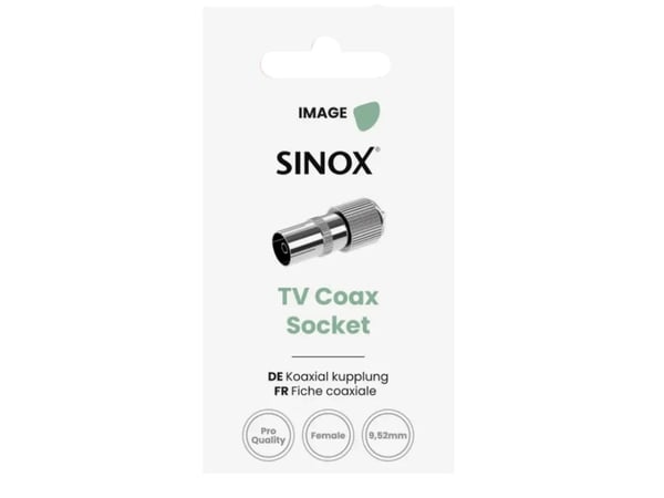 Sinox Coax metallinen antenniliitin