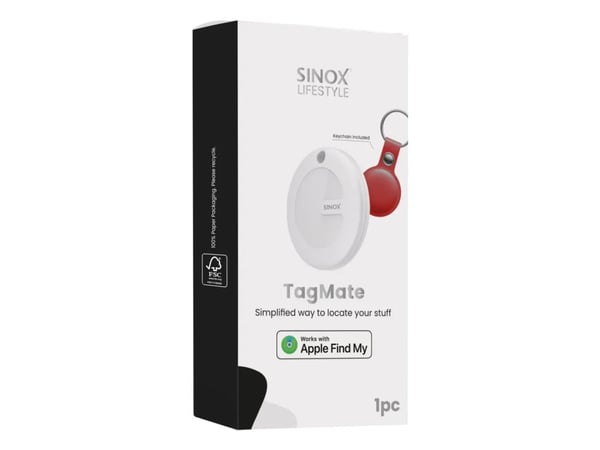 Sinox TagMate, Universell, Søker, Rød, Hvit, Vanntett, 100 m, IP67