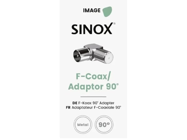 Sinox hane vinklad F-kontakt