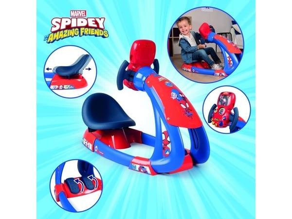 Smoby Spidey ajosimulaattori, jossa on valo ja ääni (370218)
