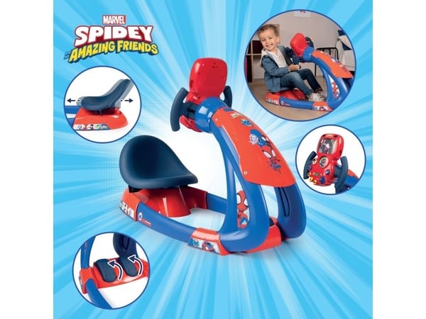 Smoby Spidey ajosimulaattori, jossa on valo ja ääni (370218)