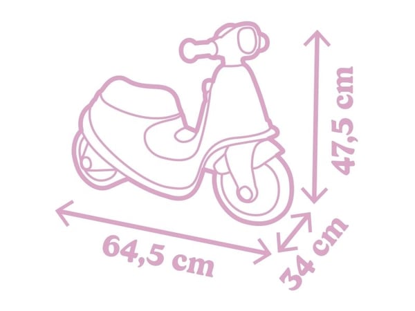 Smoby Scooter 721008 rosa