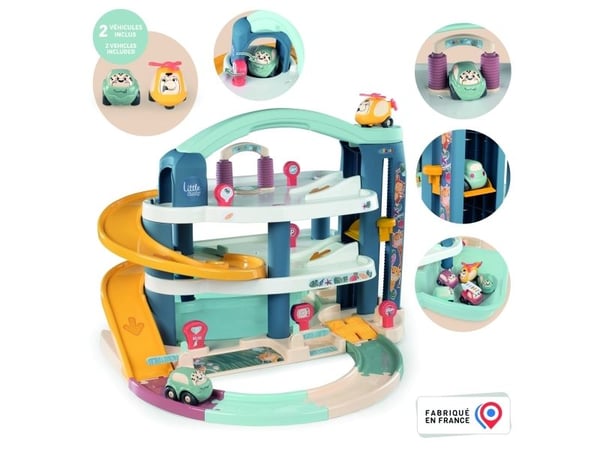 Smoby 7600140203, Bil og garasje, 1,5 år, Flerfarget