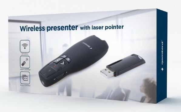 Gembird WP-L-12 - Presentasjonsfjernstyring - 4 knapper - radio