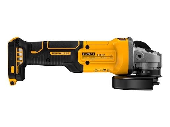 DeWALT DCG407N-XJ, 9000 RPM, 12,5 cm, Akku, 1,6 kg, Harjaton moottori