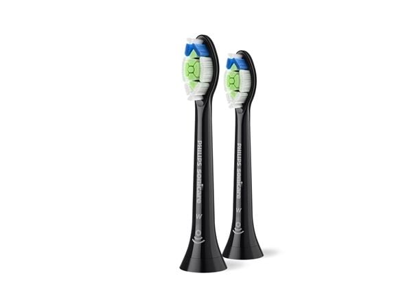 Philips Sonicare W2 Optimal White HX6062 - Utskiftningsbørstehode - for tannbørste - svart (en pakke 2)