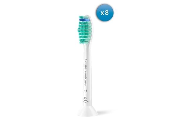 Philips Sonicare C1 ProResults HX6018 - Utskiftningsbørstehode - for tannbørste - hvit (en pakke 8)