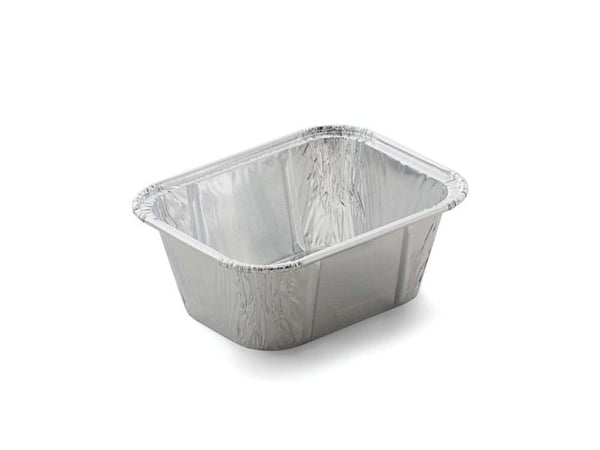 Foliebakke, Plus Pack, 1-Compartments Rektangulær kapacitet 250ml,114x89x42mm aluminium, aluminium,