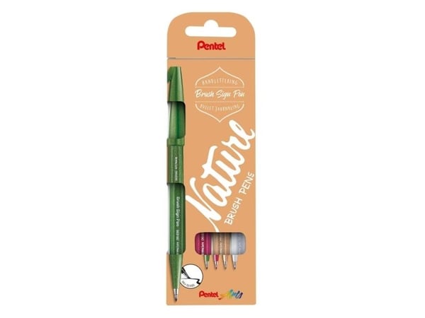 Fineliner, Pentel, SES15N-4 pakke a 4 stk