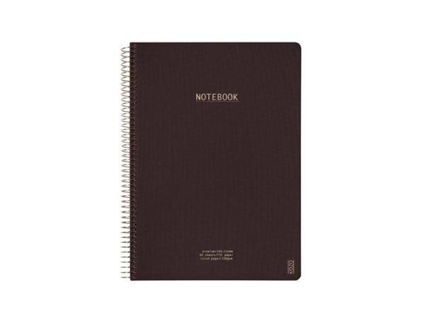 KOZO anteckningsbok A4 Premium Coffee – (6 st.)