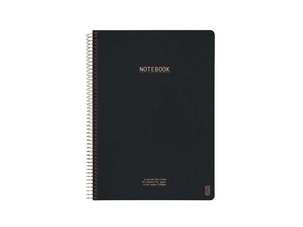 KOZO Muistikirja A4 Premium Musta - (6 kpl)