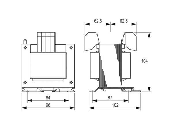 Lohko STEU 250/23 Turvamuuntaja , ohjausmuuntaja , erotusmuuntaja 1 x 215 V/AC, 230 V/AC, 245 V/AC, 385 V/AC, 400 V/AC, 415 V/AC 2 x 115