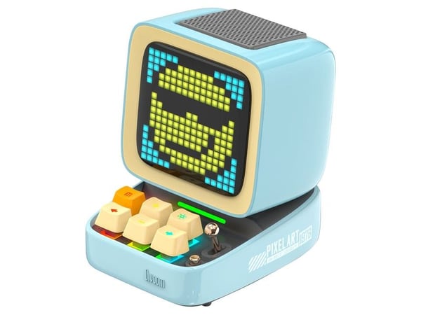 Divoom Ditoo Pro Gonik BT black, Trådløs, Stereo bærbar høyttaler, Blå, LED, Innebygd batteri, 8 timer