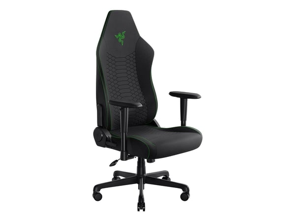 Razer Iskur V2 X - Spillestol - armlener - T-formet - tipping - roterende - stoff, stålramme - green/black