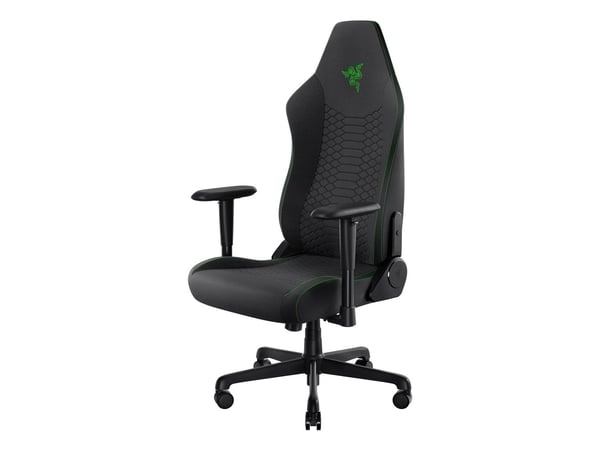 Razer Iskur V2 X - Spillestol - armlener - T-formet - tipping - roterende - stoff, stålramme - green/black