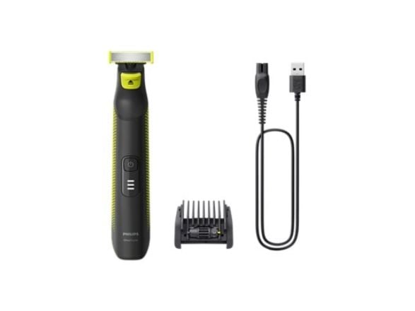 Philips OneBlade Pro QP6506/15 Hårtrimmer og barbermaskin, svart/grønn