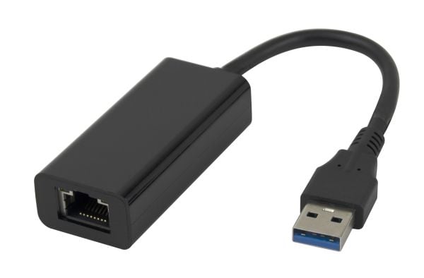 DELTACO - Nettverksadapter - USB 3.0 - 1000Base-T x 1 - svart