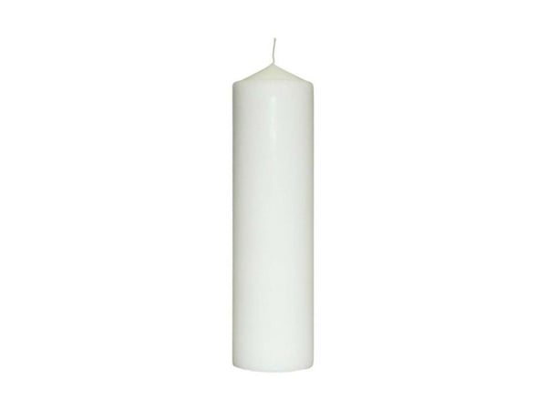 Bloklys, udvendig diameter: 70 mm, Voks hvid, 85h, pakke a 12 stk Bloklys, udvendig diameter: 70 mm, Voks hvid, 85h, pakke a 12 stk
