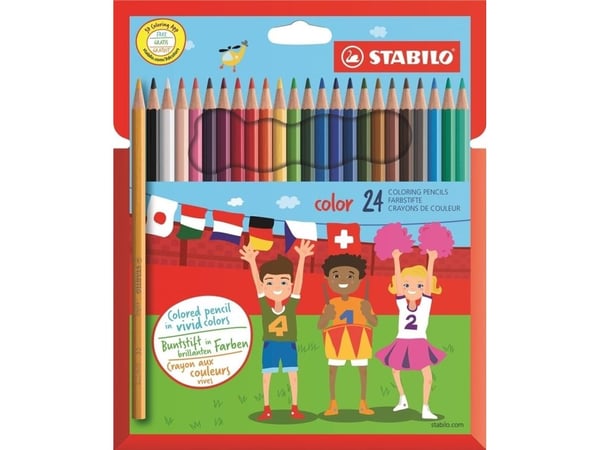 STABILO 4006381488044, Multifärg, 2,5 mm, CE, Papperslåda, 24 styck, PVC
