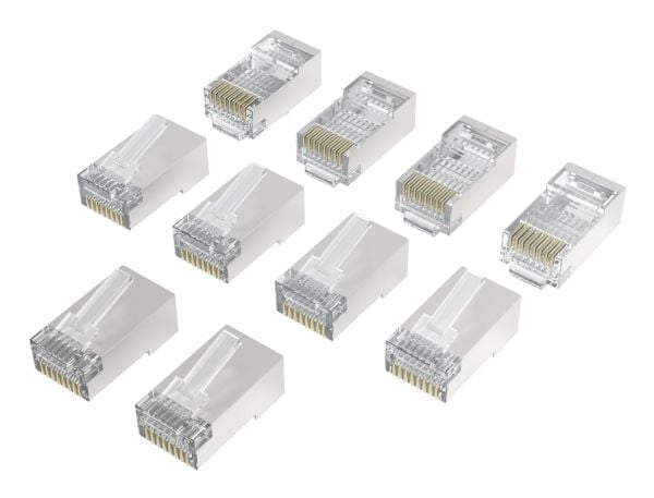 Hama 00300028, Cat6a, RJ-45, Sølv, Gjennomsiktig