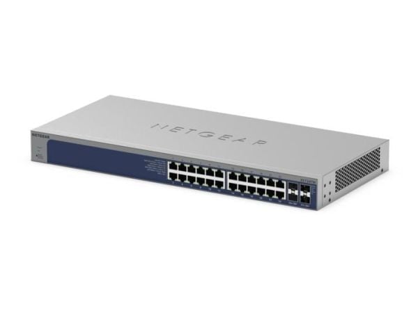 NETGEAR XS724TM, Hallittu, L2/L3/L4, Täysin kaksipuolinen, Telineasennus