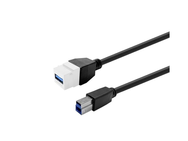 VivoLink Pro - USB-kaapeli - USB Type A (naaras) keystone - USB Type B (uros) - USB 3.2 Gen 1 - 5 V - 1 A - 5 m - signaalinvahvistin - valkoinen - ...