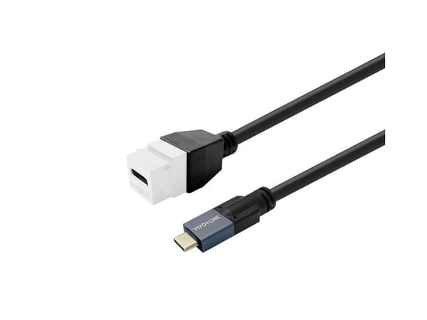 VivoLink Pro - USB-kabel - 24 pin USB-C (hann) til 24 pin USB-C (hunn) nøkkelsky - USB 3.2 Gen 2 - 20 V - 5 A - 1 m - 4K 30Hz støtte, up to 20 Gbps...