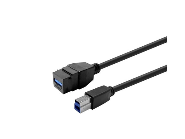 VivoLink Pro - USB-kaapeli - USB Type A (naaras) keystone - USB Type B (uros) - USB 3.2 Gen 1 - 5 V - 1 A - 2 m - signaalinvahvistin - musta