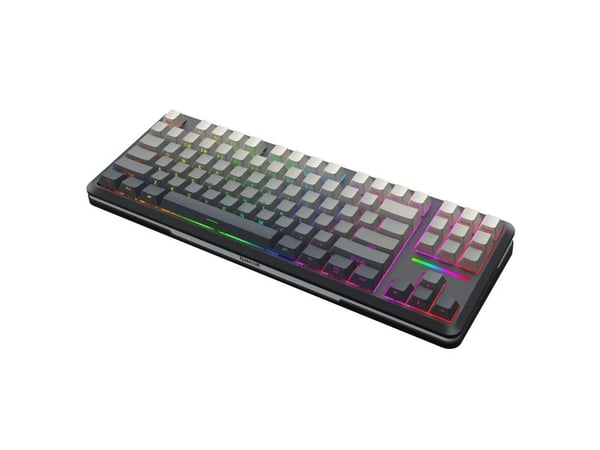 REDRAGON K734SP-RGB-PRO WILDSLASH PRO, Trådløs, USB + RF Wireless + Bluetooth, Mekanisk nøkkelbryter, Sort, Grå