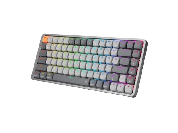 REDRAGON K652GG-RGB-PRO Azure, Ledning & Trådløs, USB + RF Wireless + Bluetooth, Mekanisk nøkkelbryter, Grå