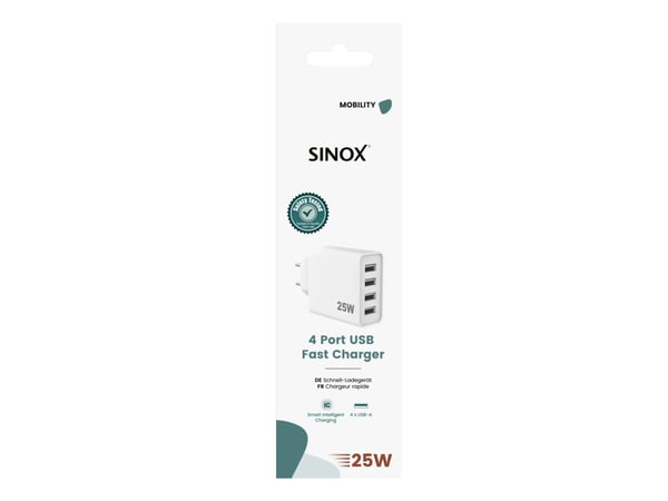 Sinox SOE6025, inomhus, USB, 5 V, Vit