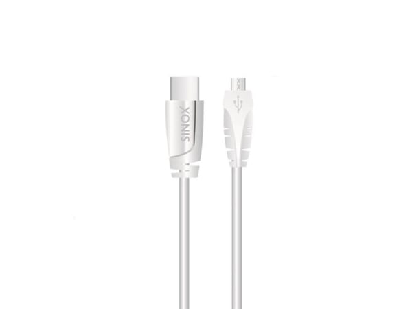 Sinox i-Media - USB-kabel - 24 pin USB-C (hann) til Micro-USB type B (hann) - USB 2.0 - 1 m - hvit