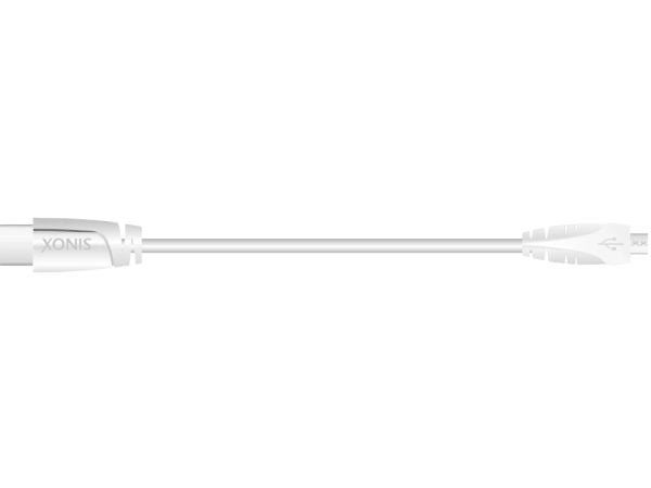 Sinox i-Media - USB-kabel - 24 pin USB-C (hann) til Micro-USB type B (hann) - USB 2.0 - 1 m - hvit