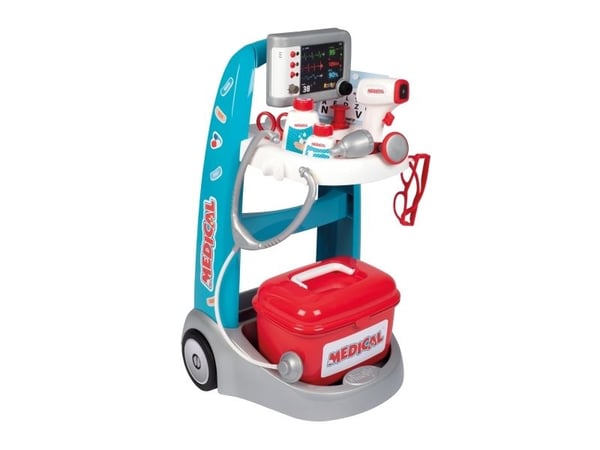 Smoby SMOBY Elektronisk medisinsk vogn med 16 tilbehør