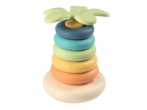 Little Žalias “Smoby Little Žalias” har en piramide og en “Bioplastik Palma 6EL” disk.