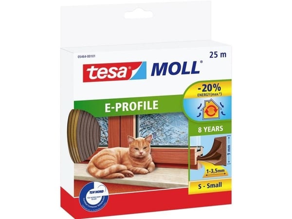 TESA E-Profile, Brun, Stoff, -20 - 60 °C, 25 m
